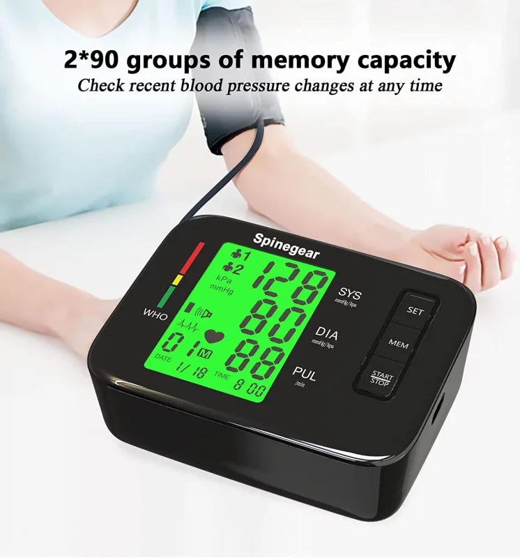 Spinegear Blood Pressure Monitor for Home use UK NHS Accepted Wrist BP Cuff  21cm