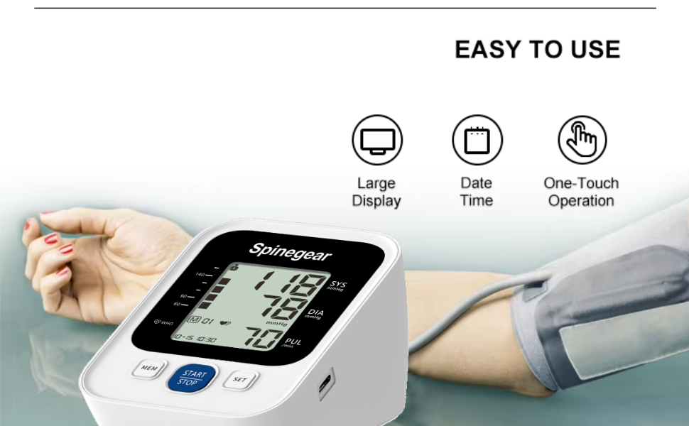 Spinegear Upper Arm Blood Pressure Monitor